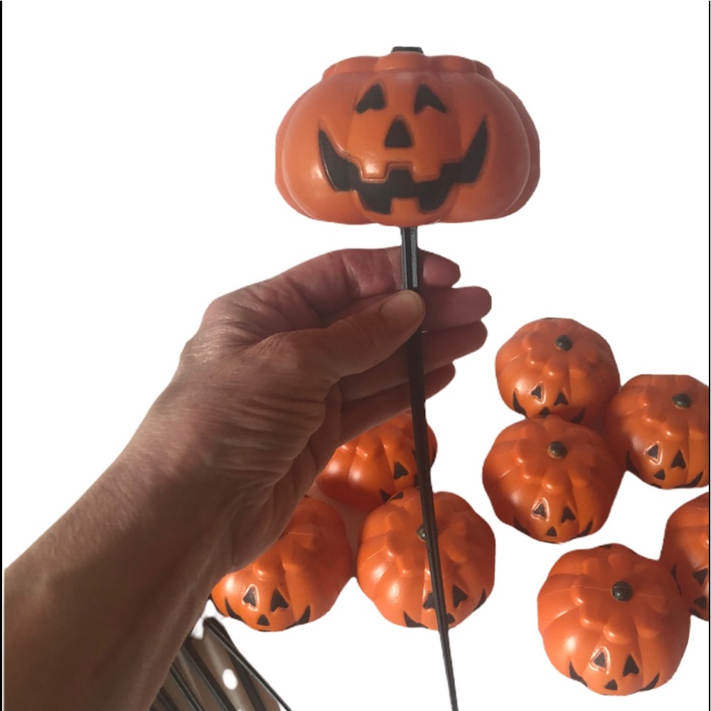 10 Vintage Jack O Lantern Light Up Yard Blow Molds